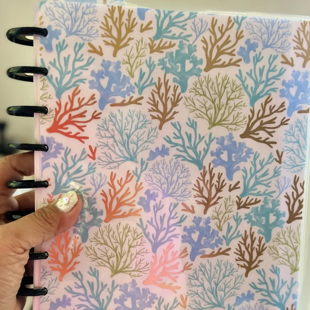 Mermaid happy planner classic size cover set, 2 dashboards